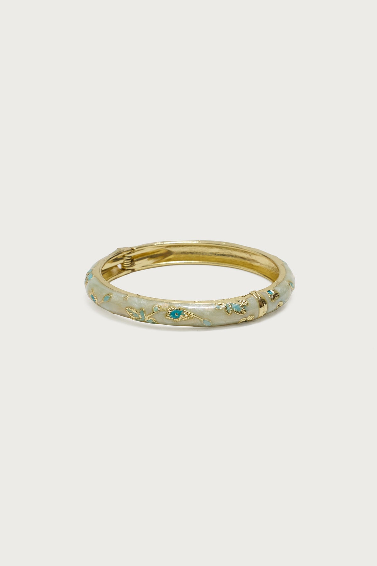Vintage Floral Bangle Bracelet