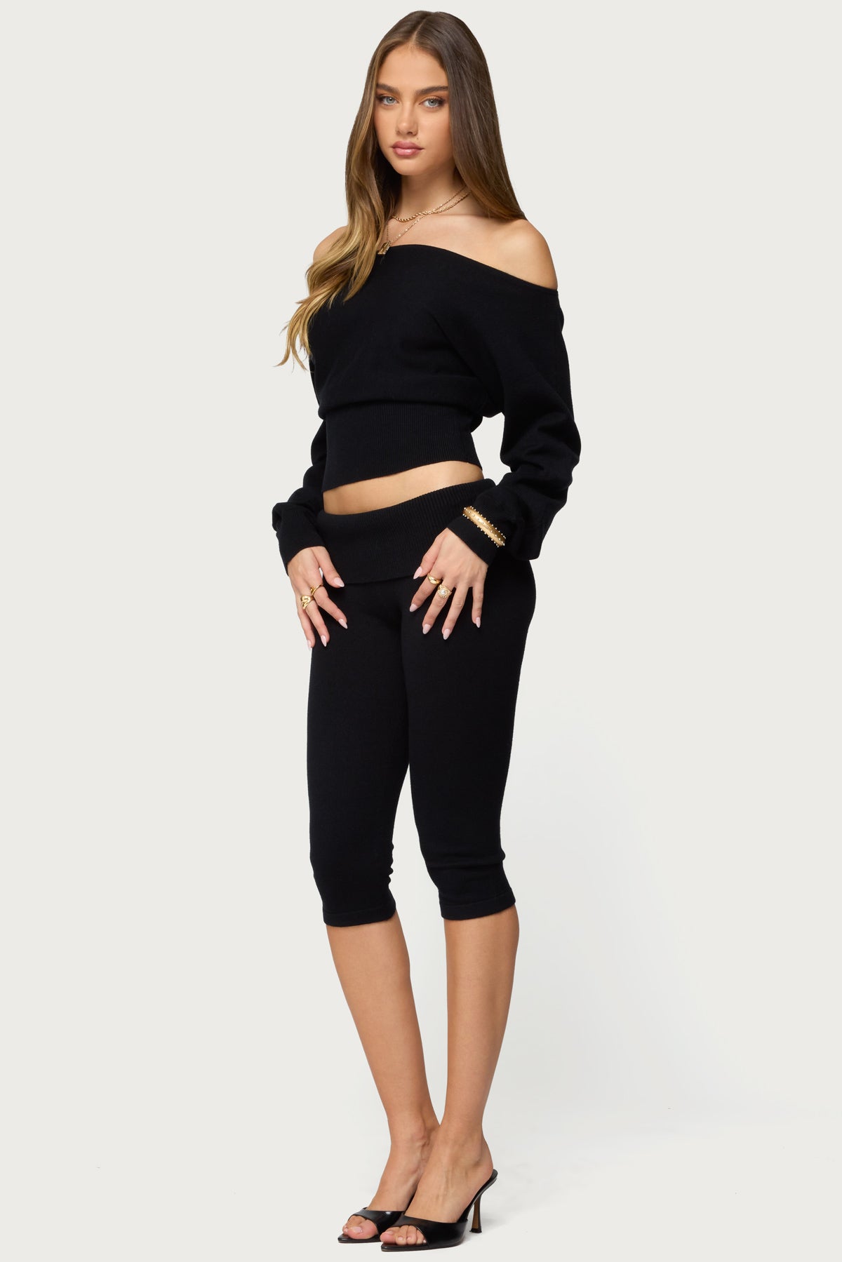 Skyla Off Shoulder Knit Sweater