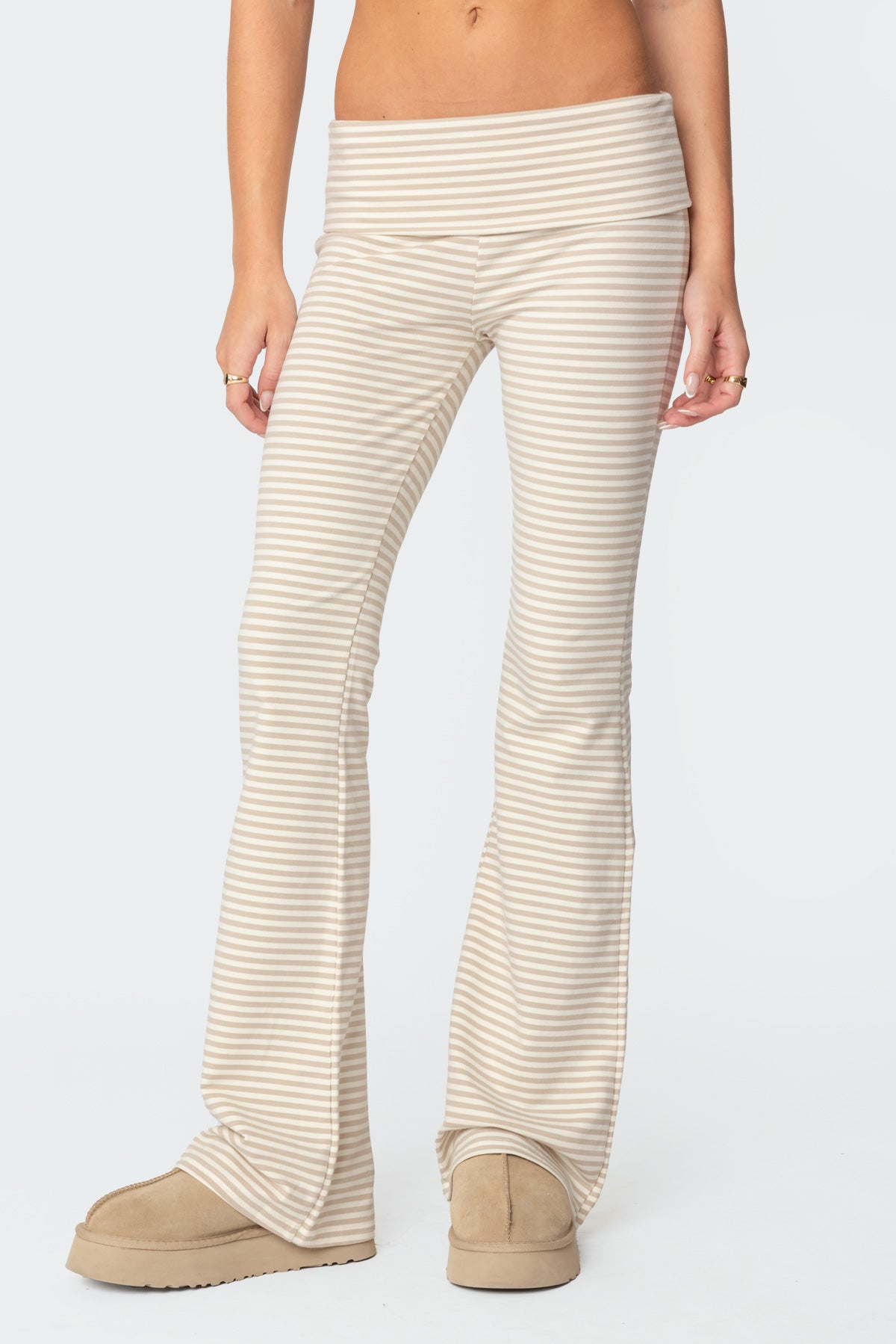 Kaeli Stripey Flared Leggings
