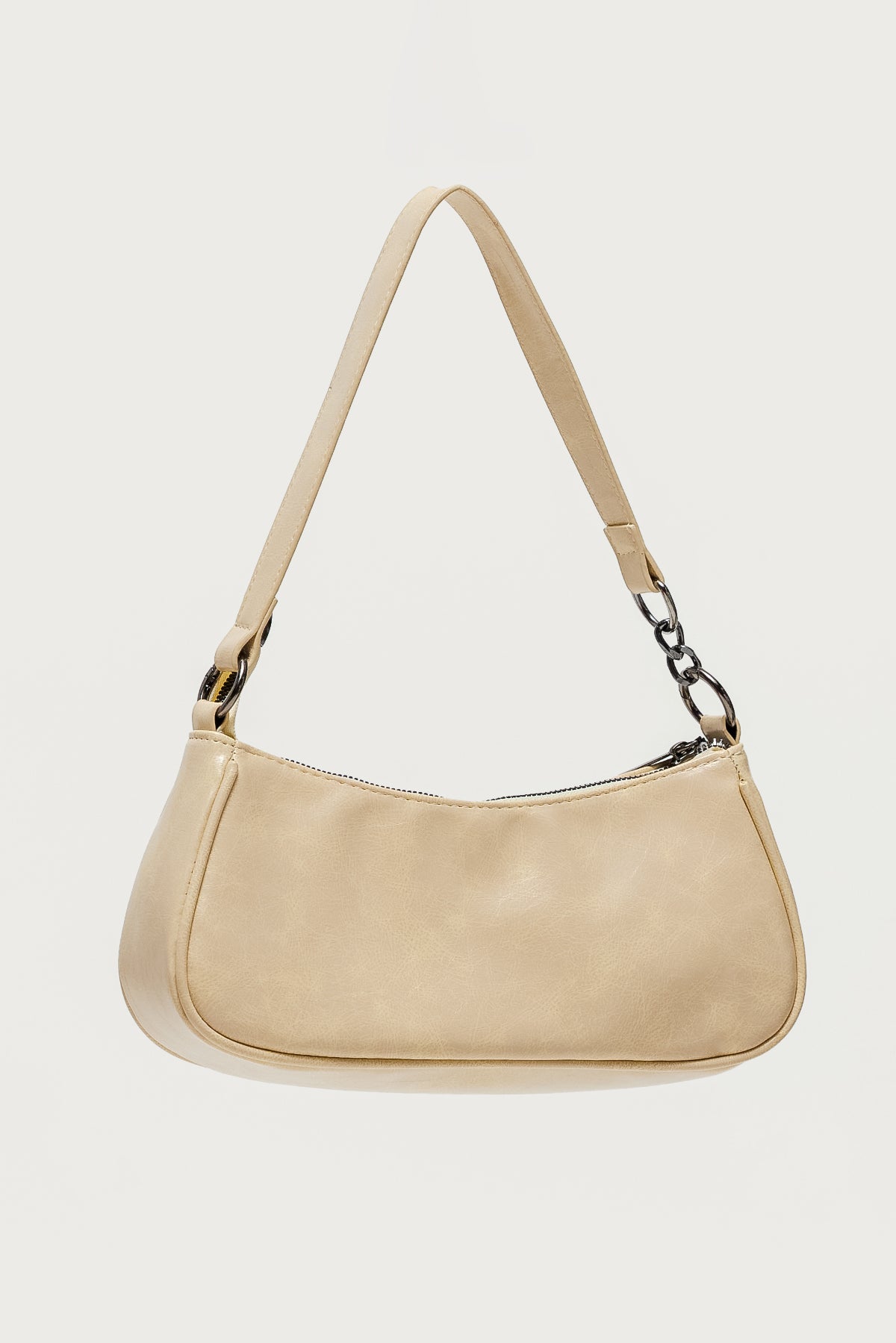 Distressed Faux Leather Buckle Bag
