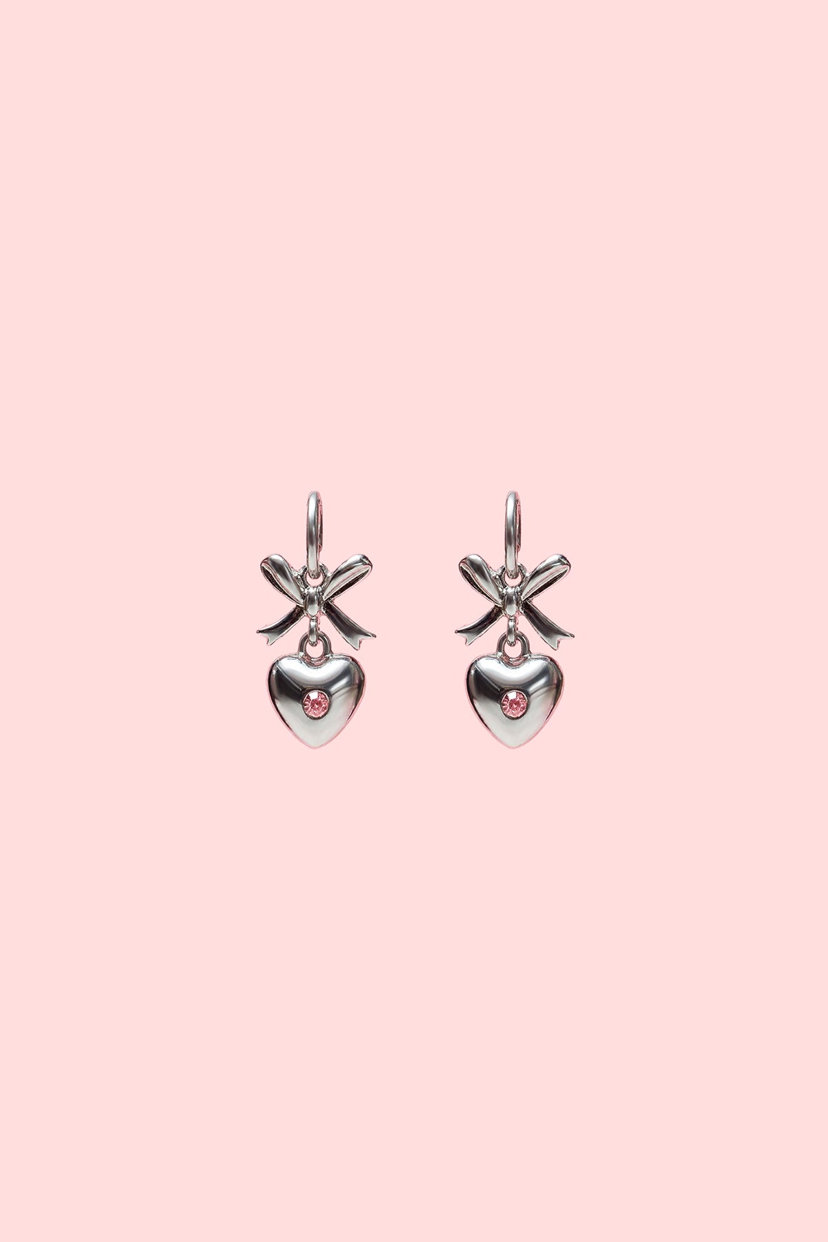 Barbie™ Bow & Heart Hoop Earrings
