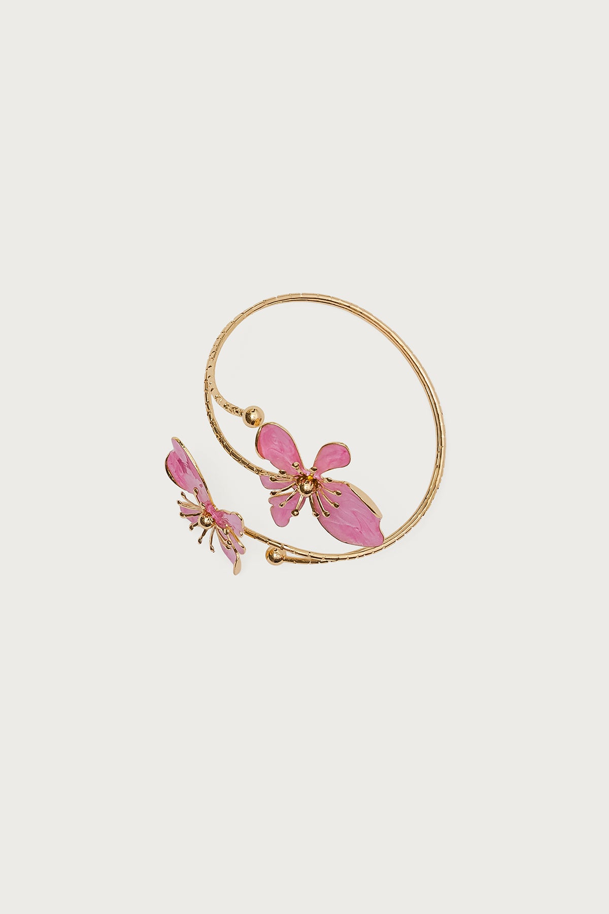 Blush Flower Cuff Bracelet