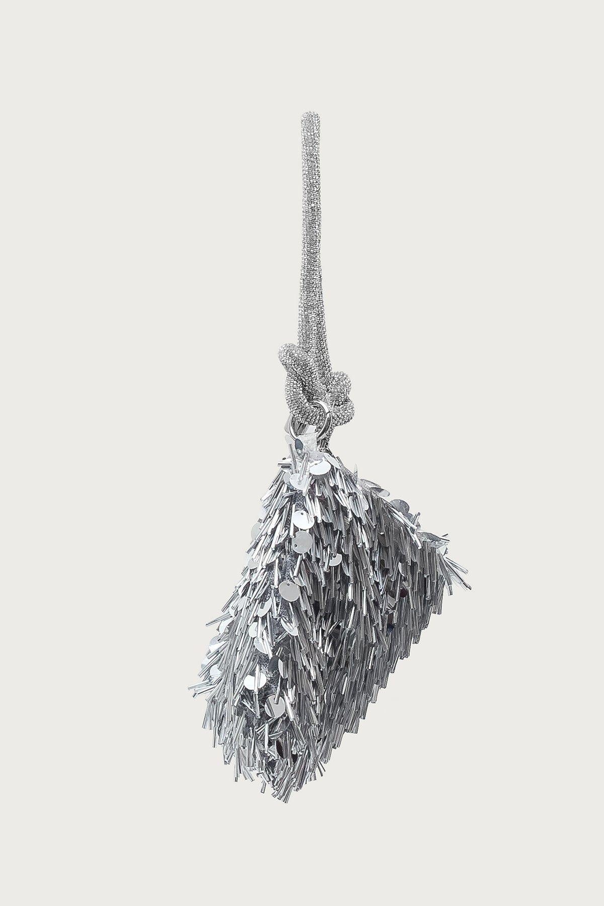 Knotted Rhinestone Stud & Sequin Bag