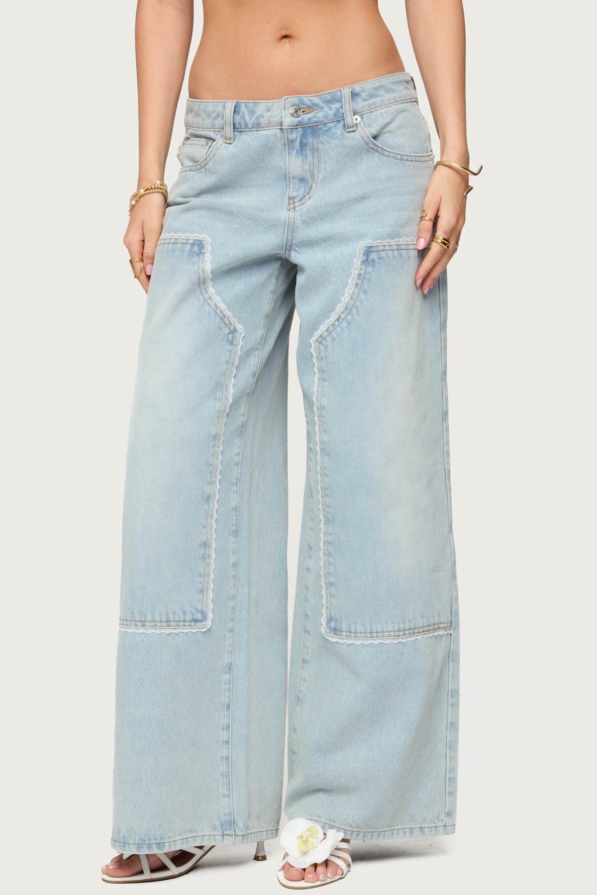 Teela Lacey Low Rise Carpenter Jeans
