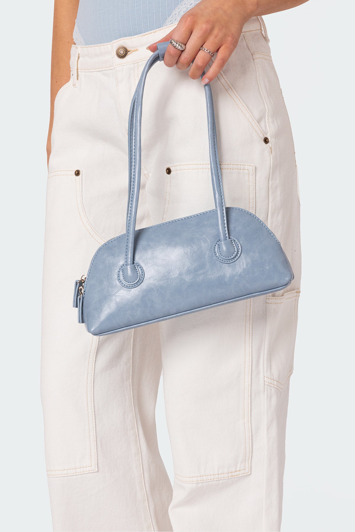 Kelly Faux Leather Shoulder Bag