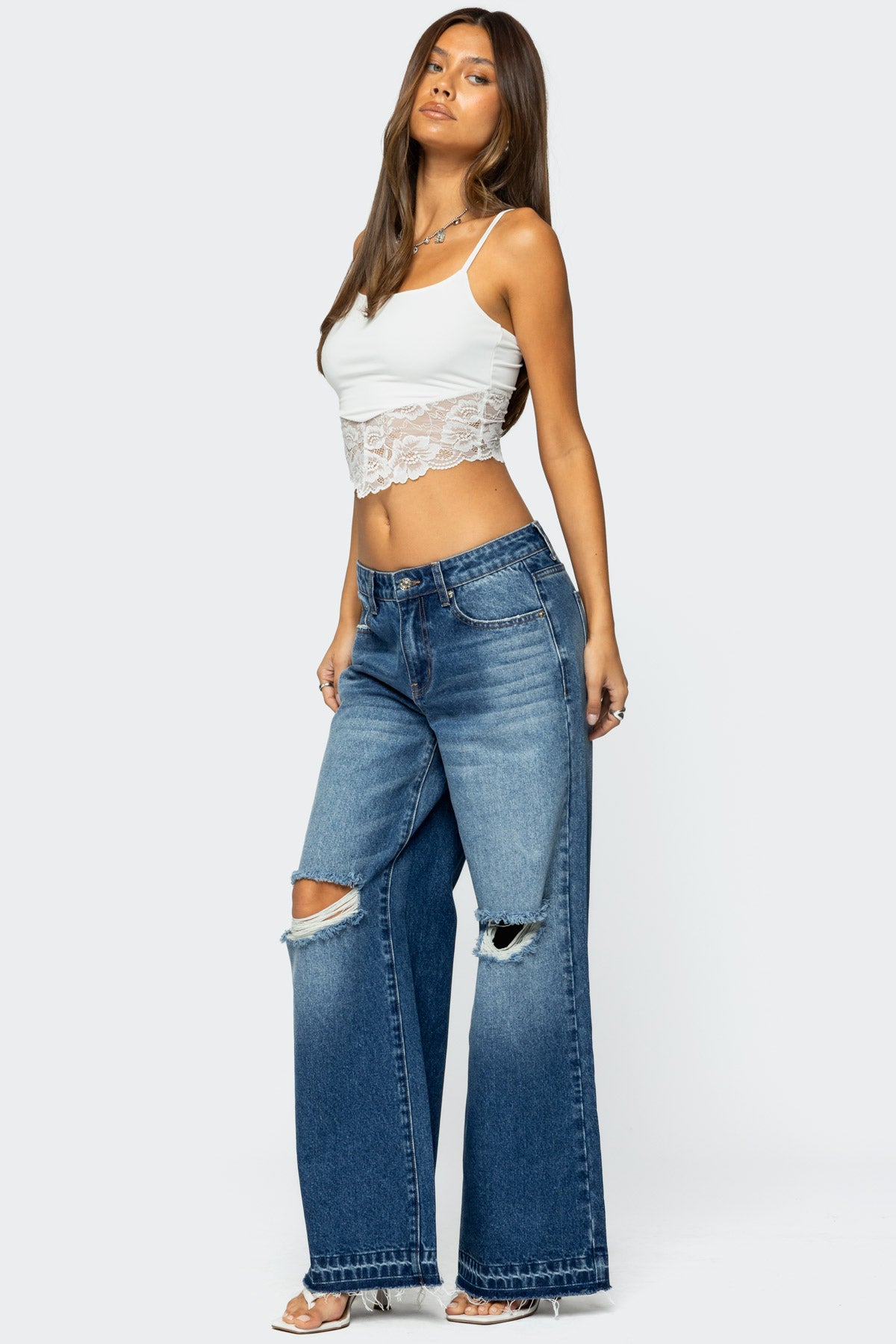 Mylah Lacey Asymmetric Tank Top