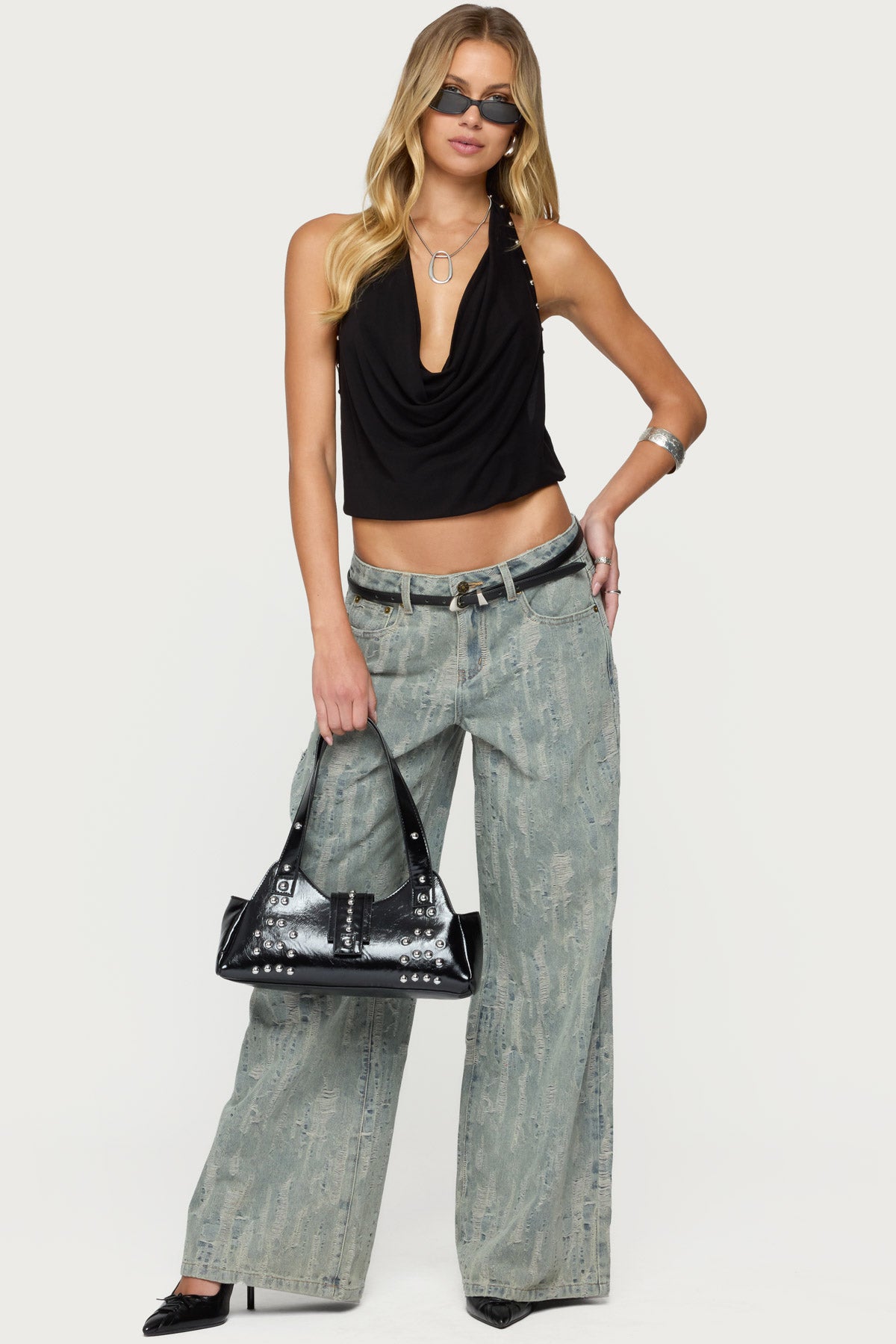Blaze Distressed Low Rise Jeans
