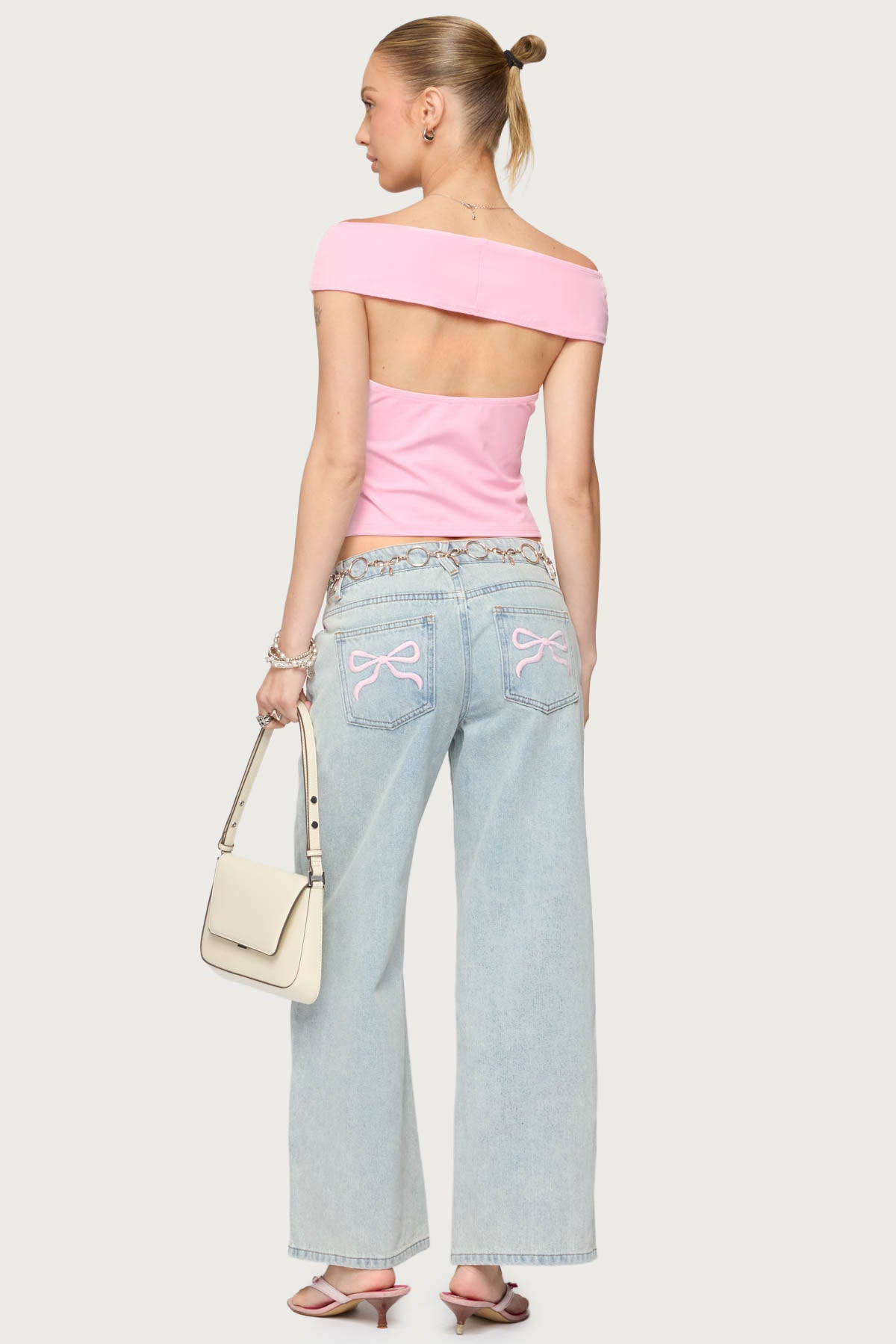 Mikkey Cut Out Off Shoulder Top