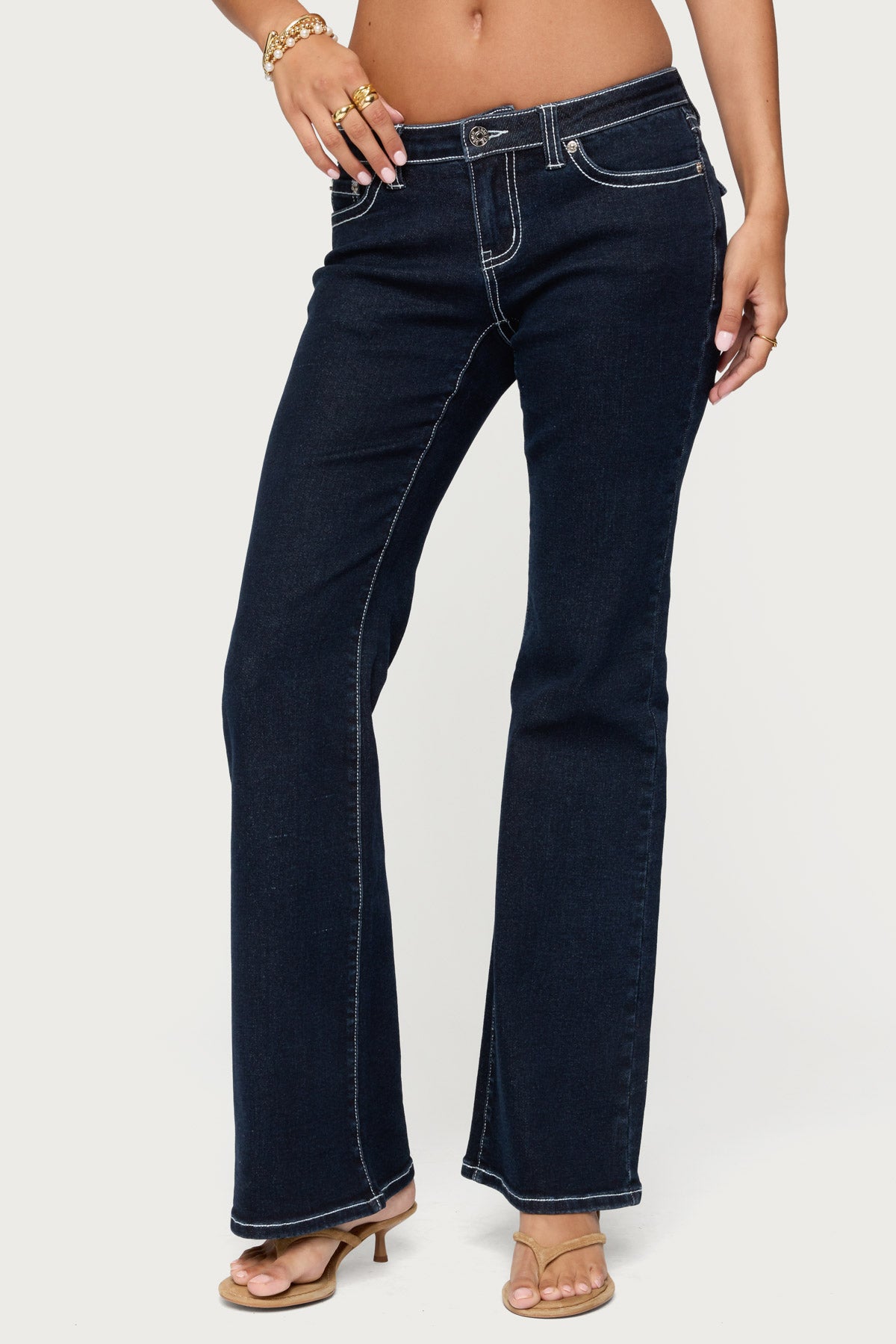 Louis Contrast Low Rise Jeans