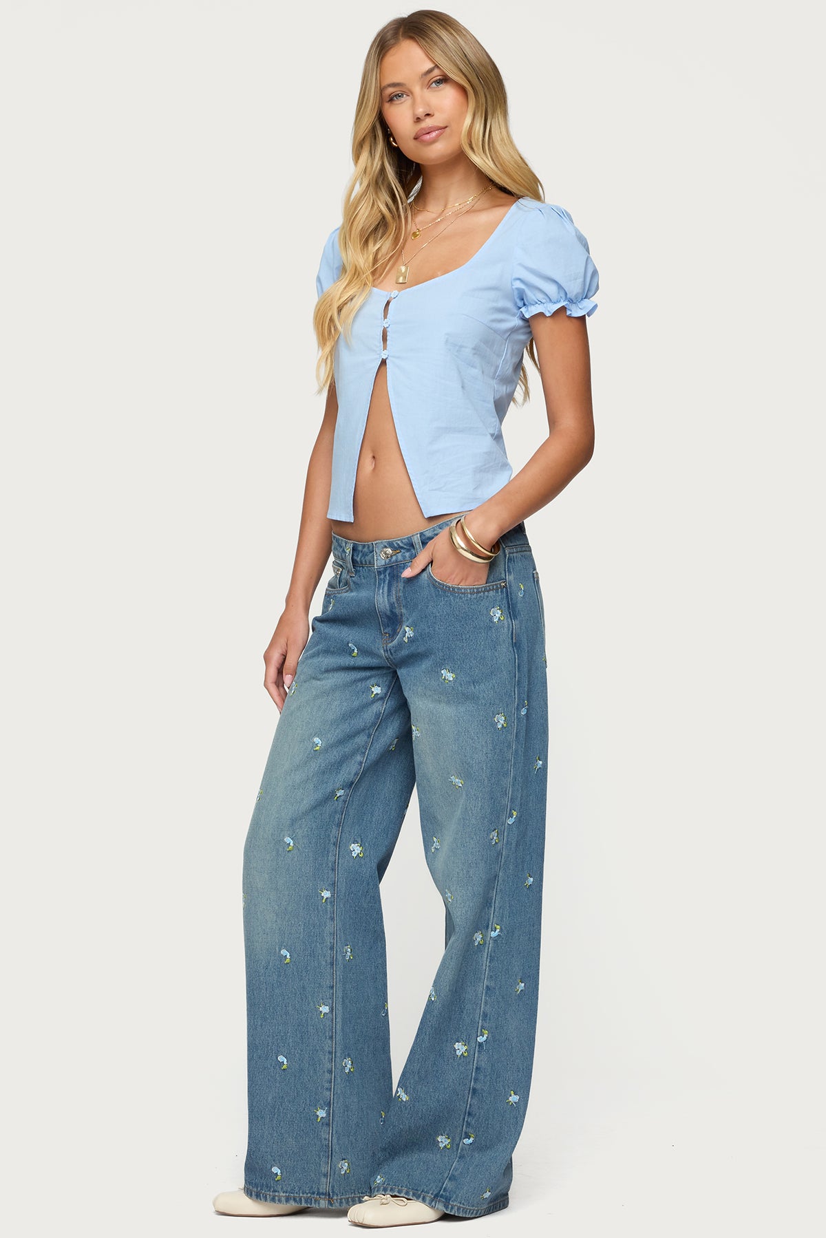 Dorothea Split Front Top