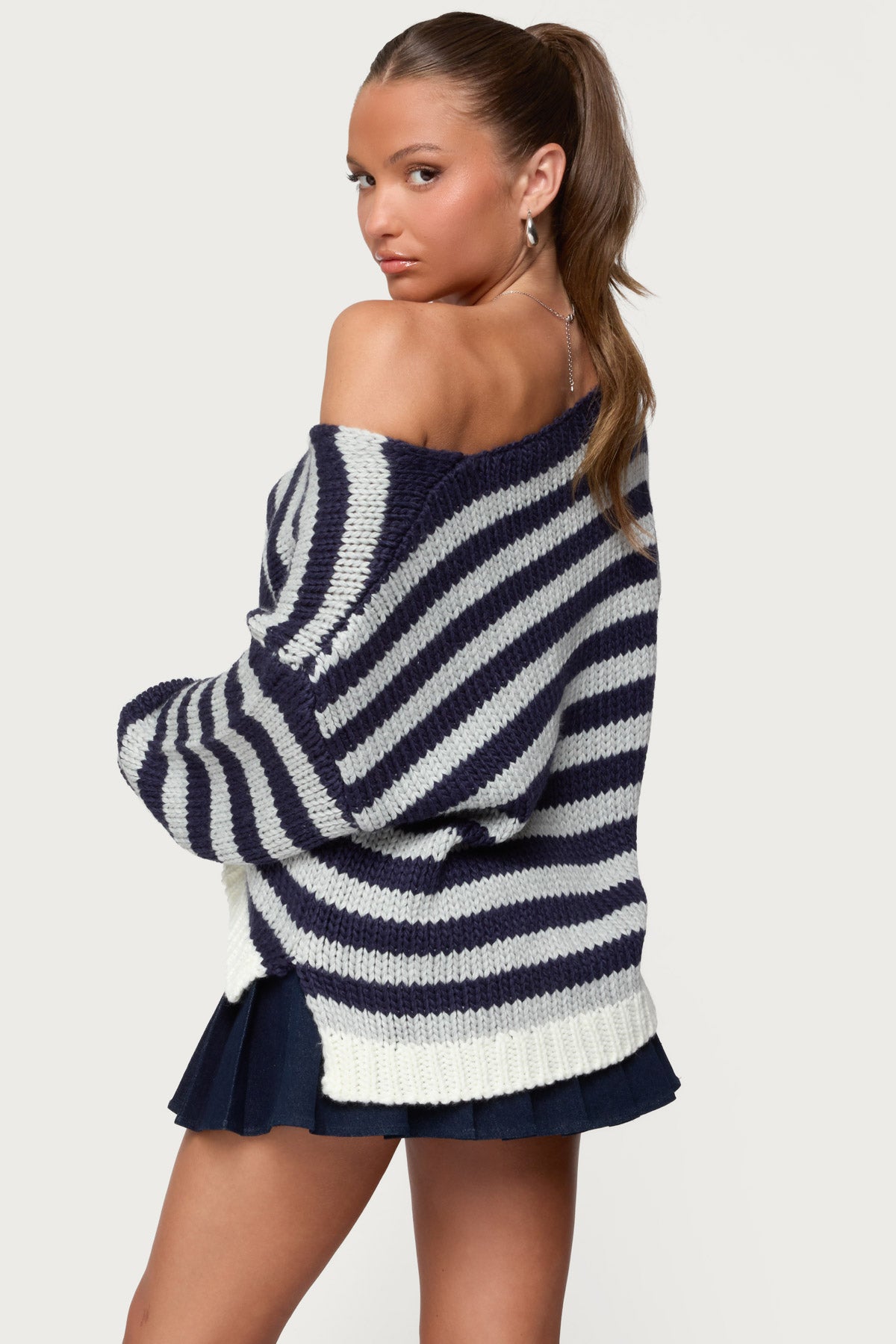 Eugenie Oversized Striped Sweater