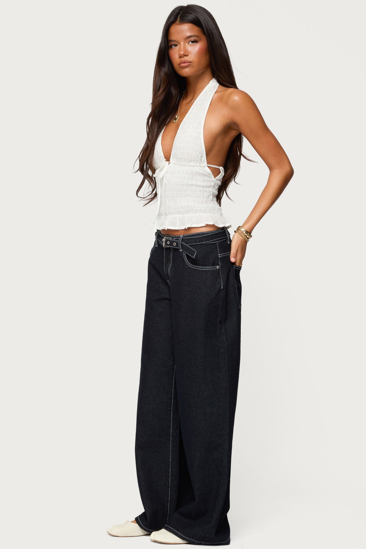 Larissa Scrunch Halter Top