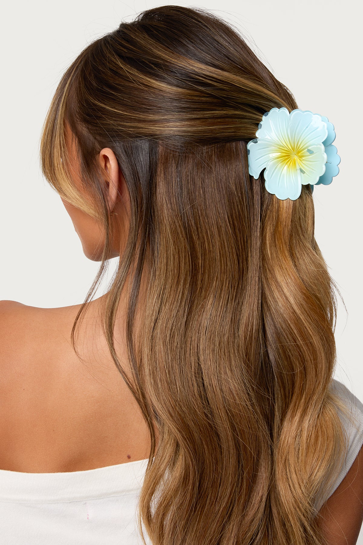 Hibiscus Flower Claw Clip