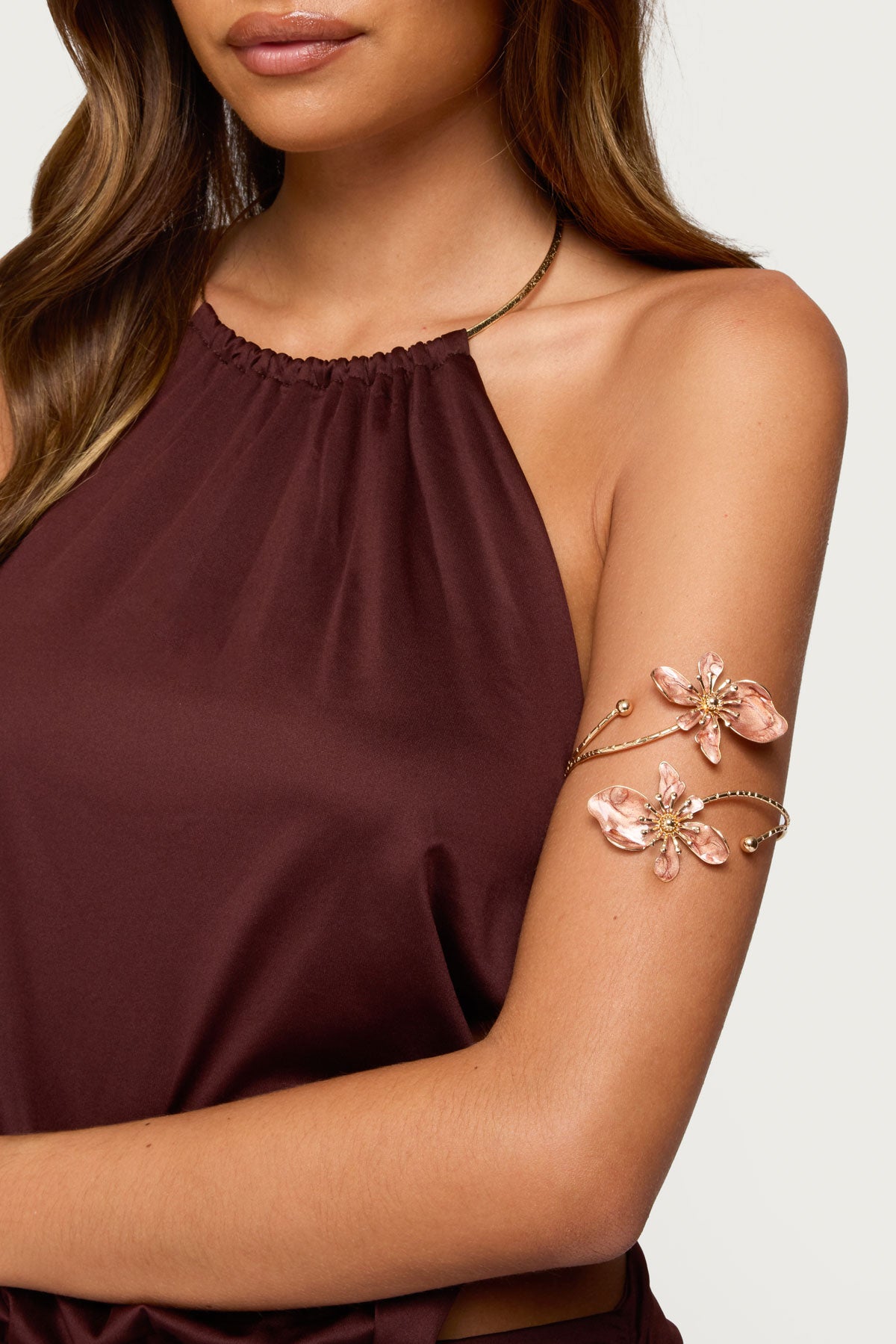 Blush Flower Arm Cuff