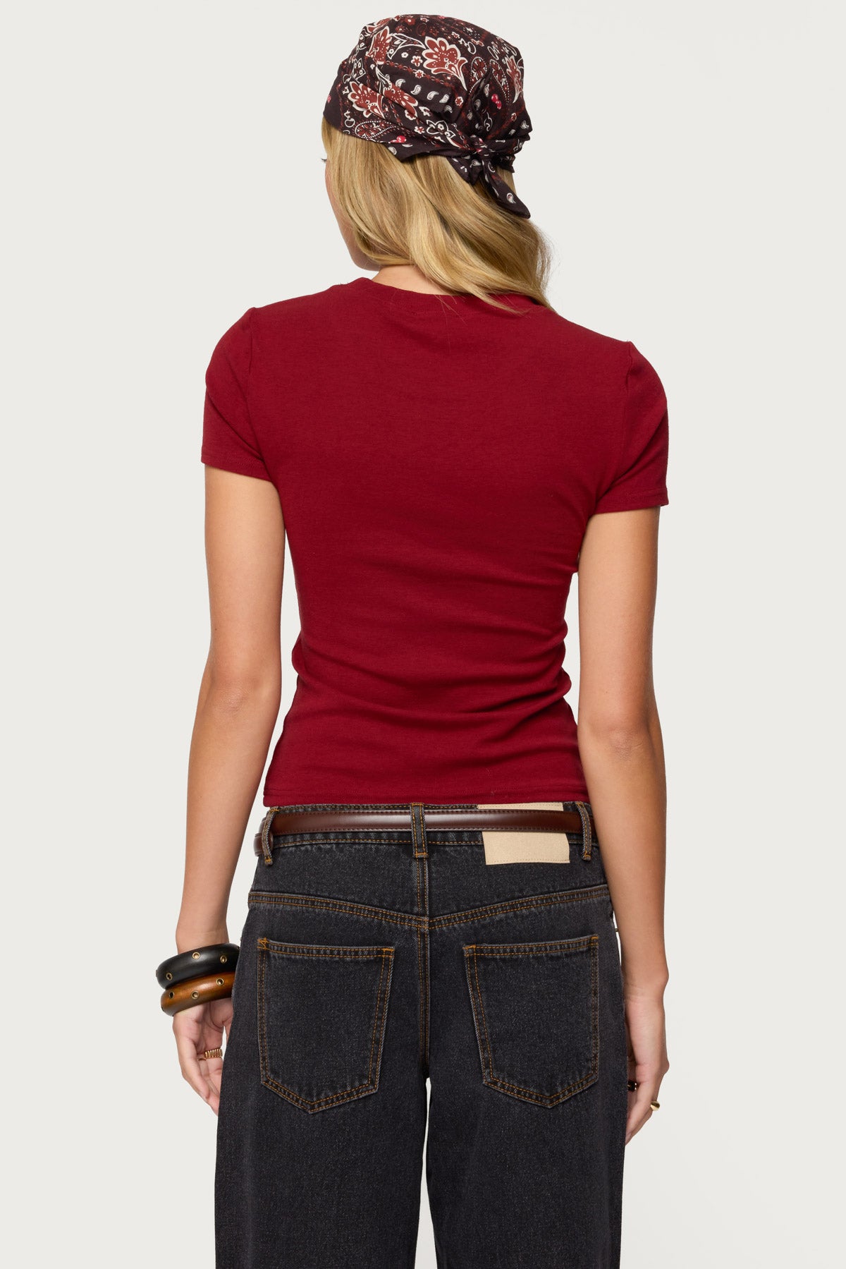 Daphney Ribbed T Shirt