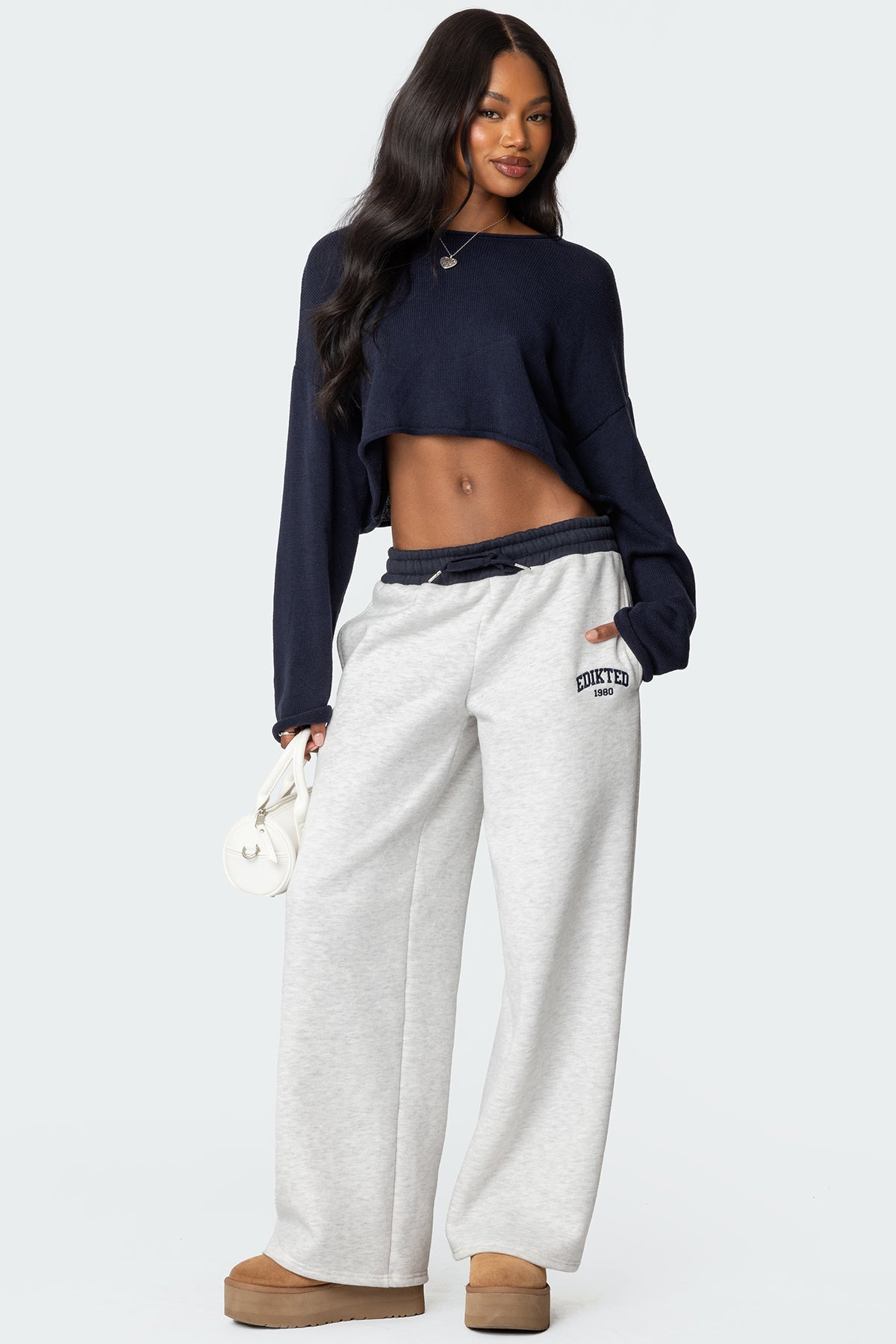 Edikteds Contrast Embroidered Sweatpants