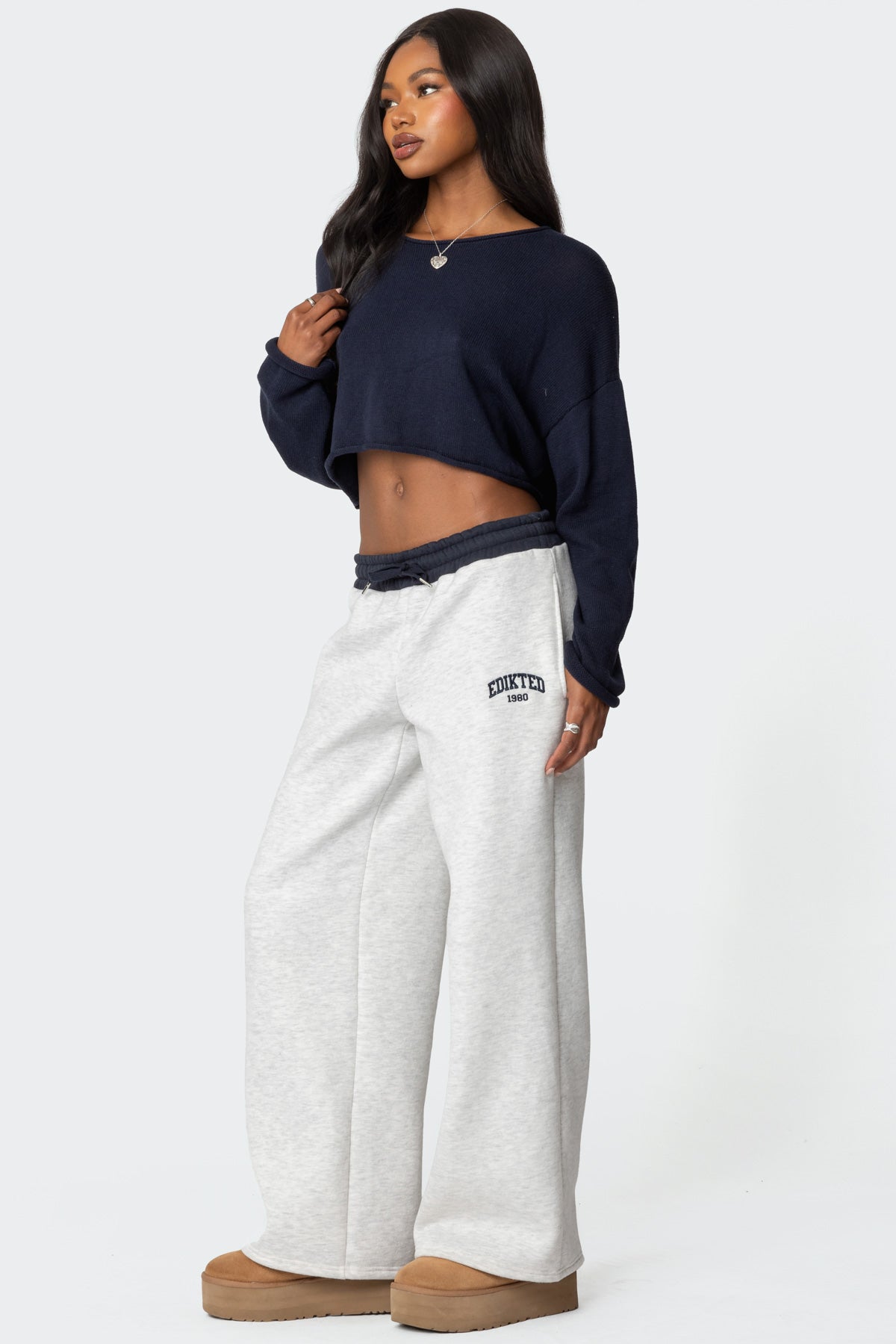 Edikteds Contrast Embroidered Sweatpants