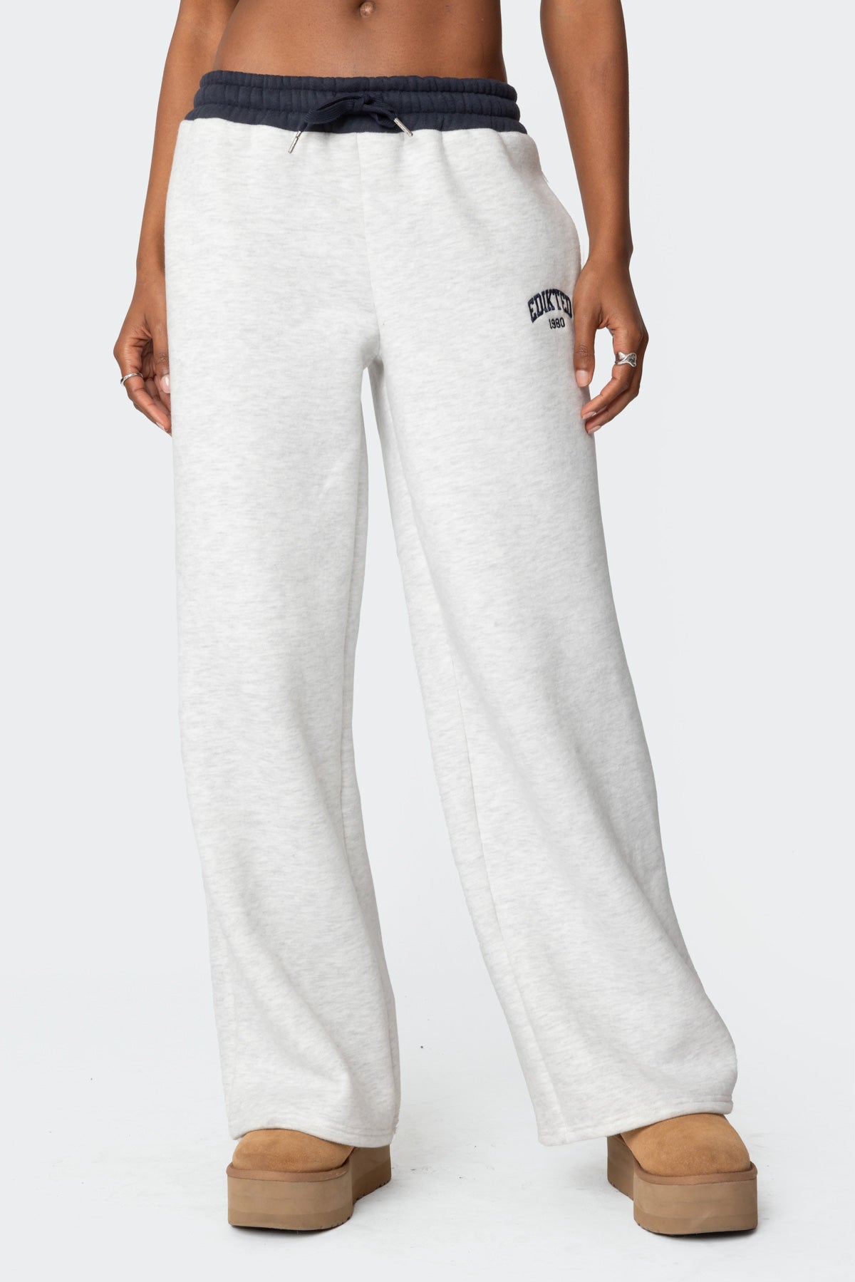 Edikteds Contrast Embroidered Sweatpants