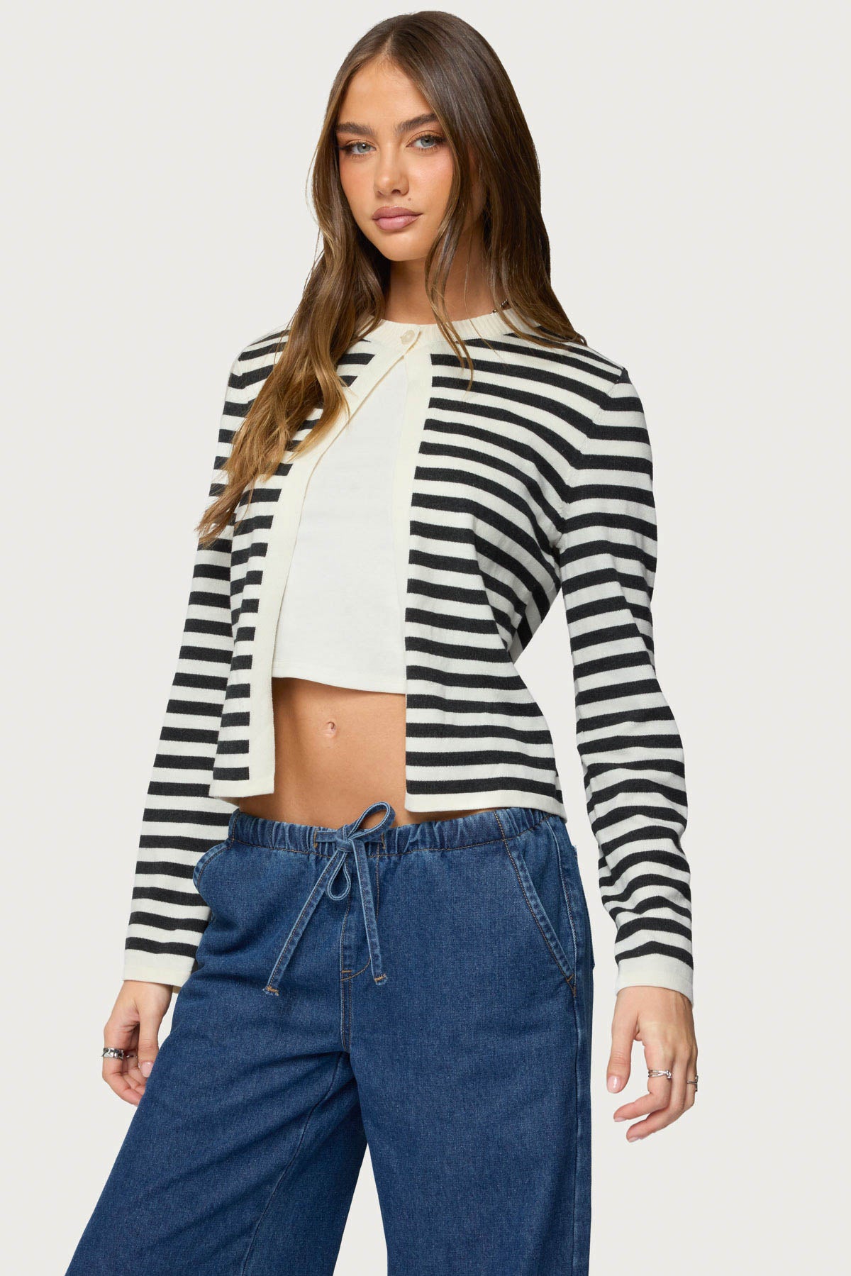 Jenie Split Front Knit Cardigan