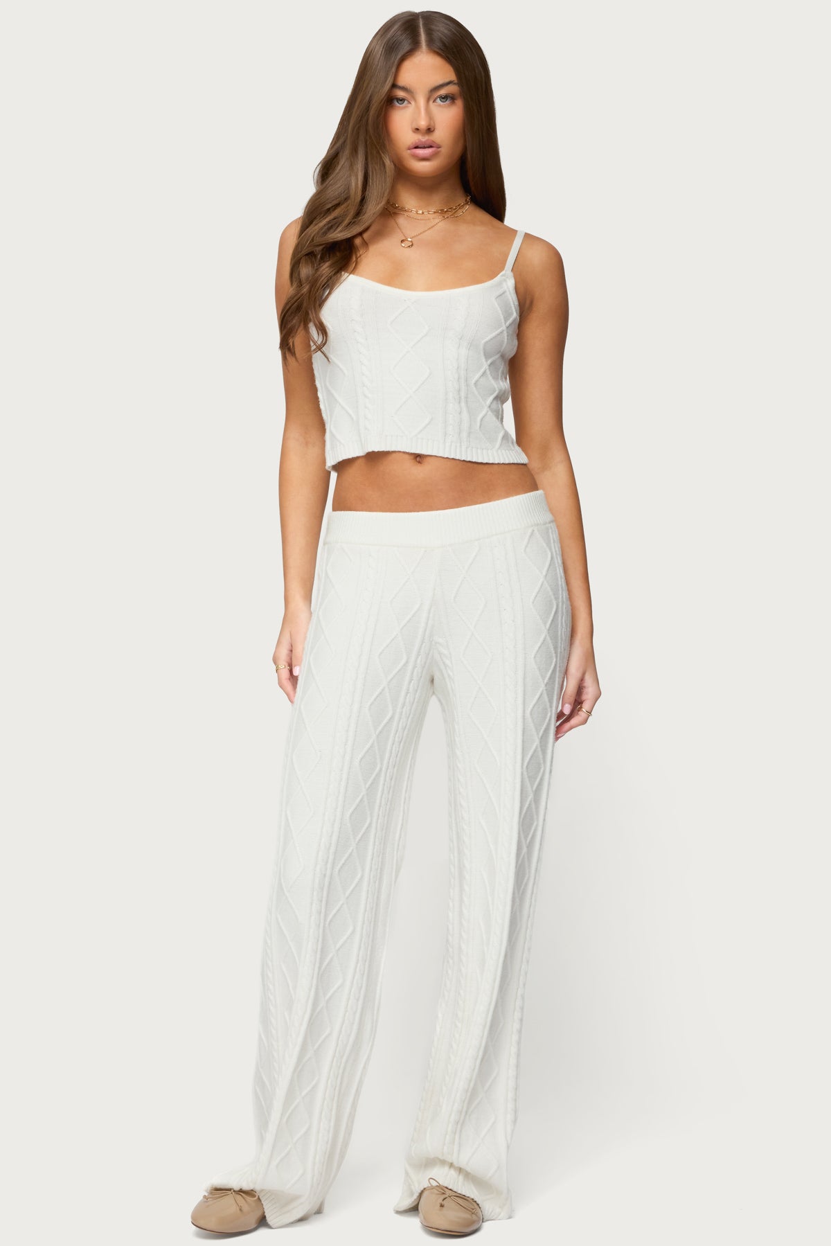 Louise Cable Knit Tank Top