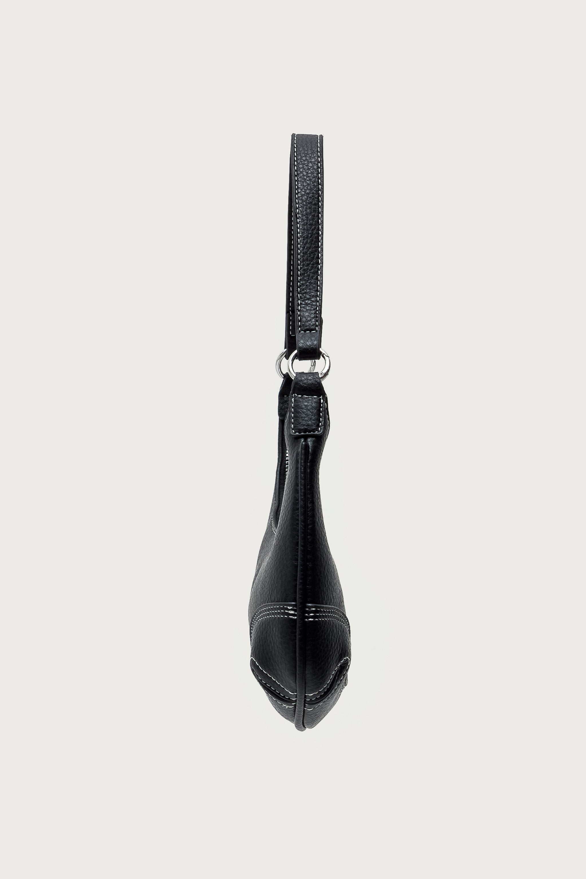 Contrast Stitch Faux Leather Bag