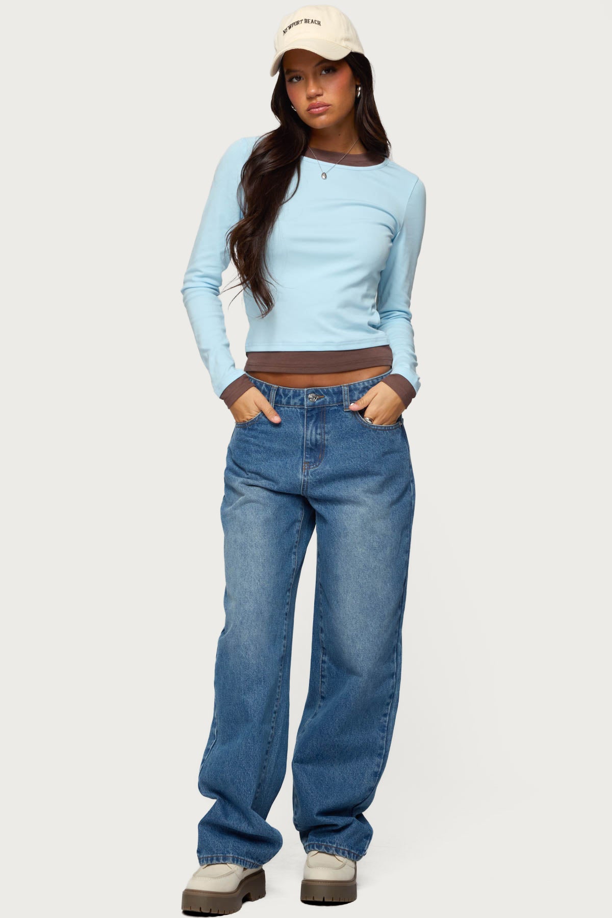 Rorie Mid Rise Straight Leg Jeans