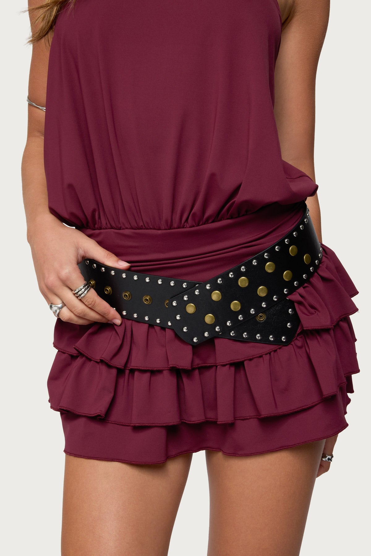 Mixed Studded Belt