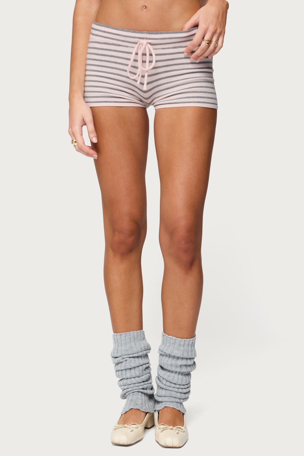 Lillian Striped Knit Shorts