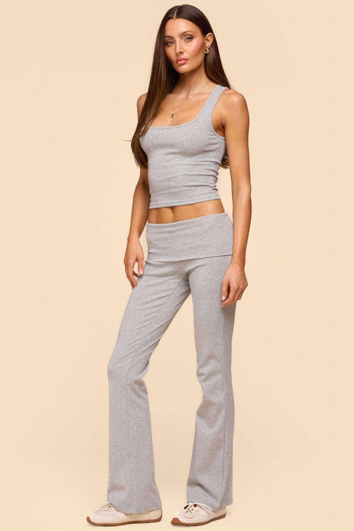 Linda Ribbed Scoop Neck Tank Top