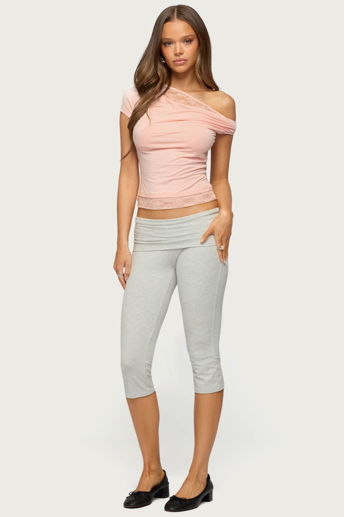 Lacey Layered Off Shoulder Top