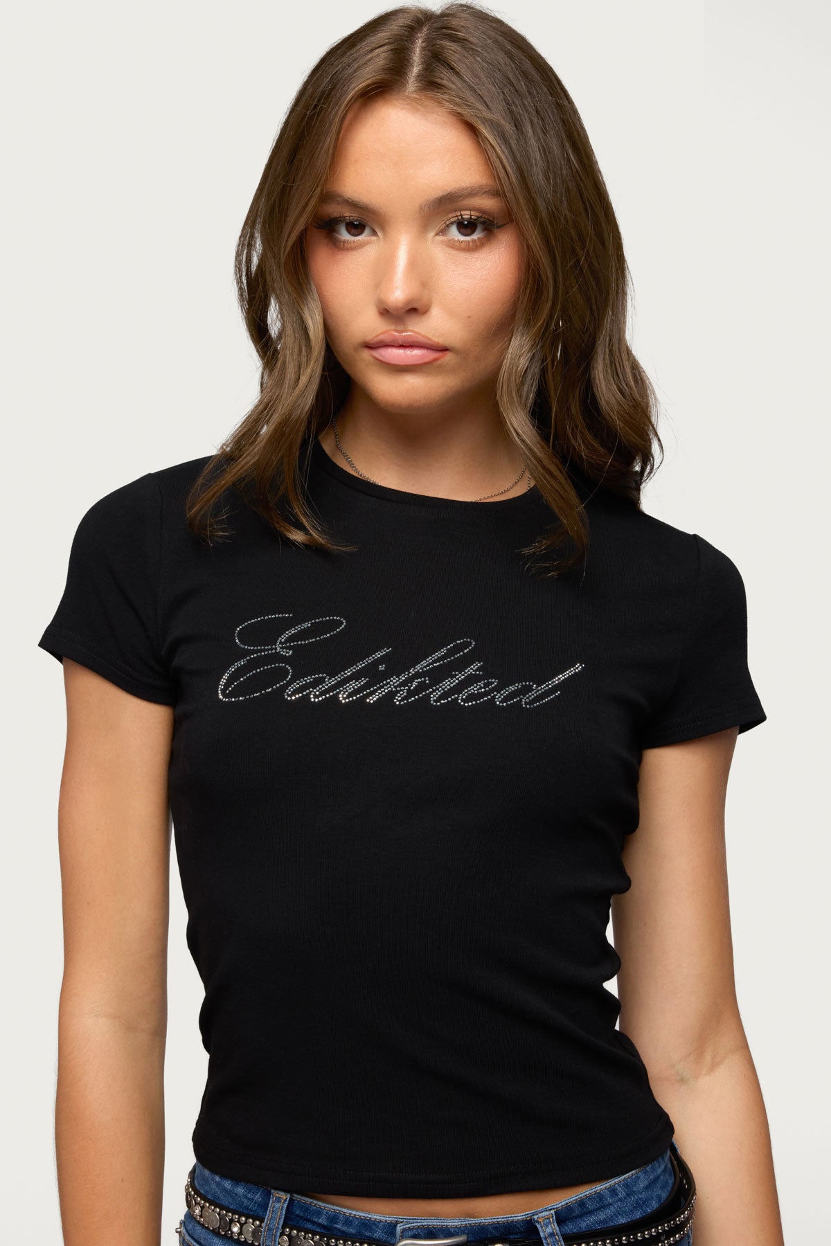 Edikteds Icon Rhinestone T Shirt