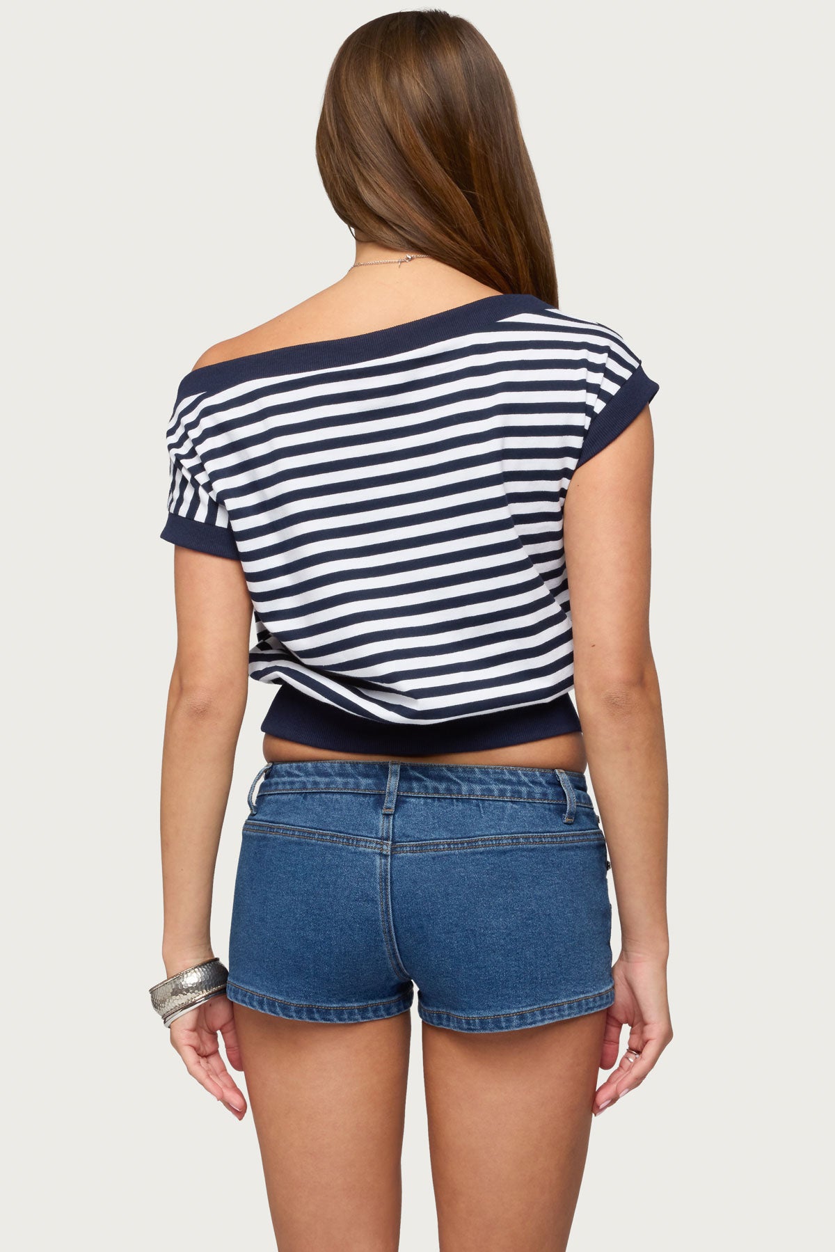 Philly Striped Off Shoulder Top