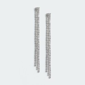Glam Rhinestone Drop Earrings