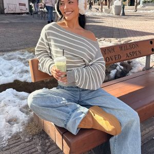 Mika Off Shoulder Oversized Sweater