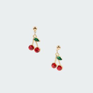 Cherry Drop Earrings