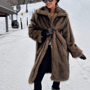 Saphira Oversized Faux Fur Maxi Coat