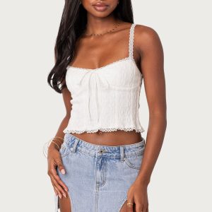 Lacey Knit Tank Top