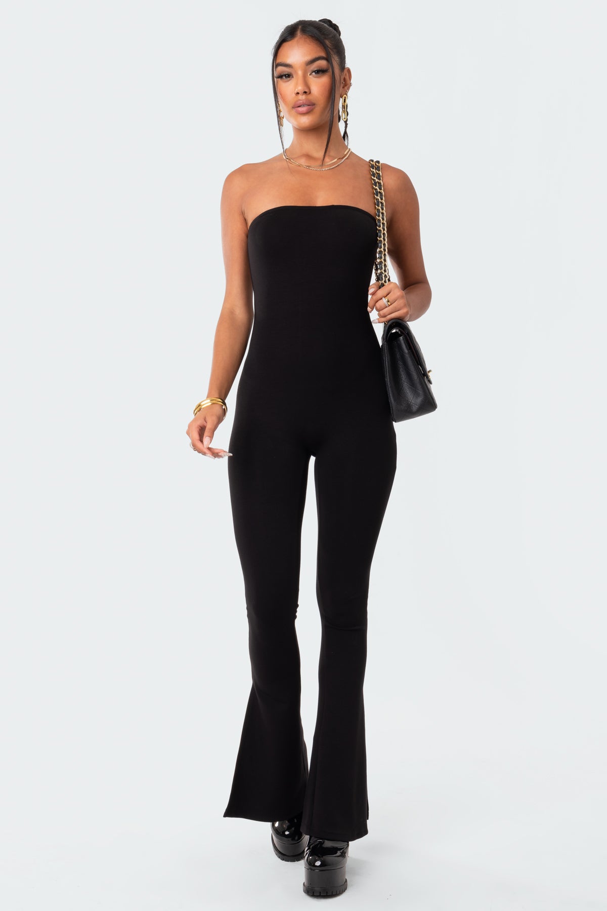 Melina Side Slits Flared Jumpsuit - Image 5