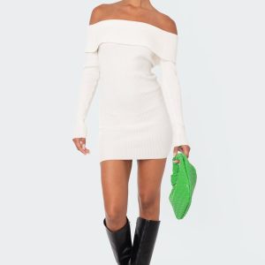 Emma Foldover Knitted Dress