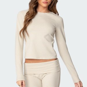 Kaeli Stripey Long Sleeve T Shirt
