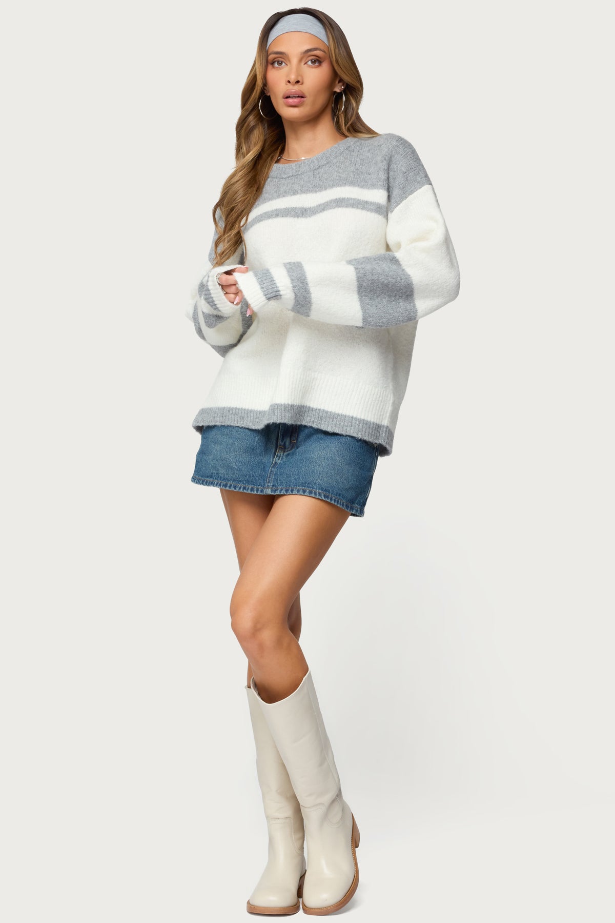 Nogah Stripey Oversized Sweater - Image 2