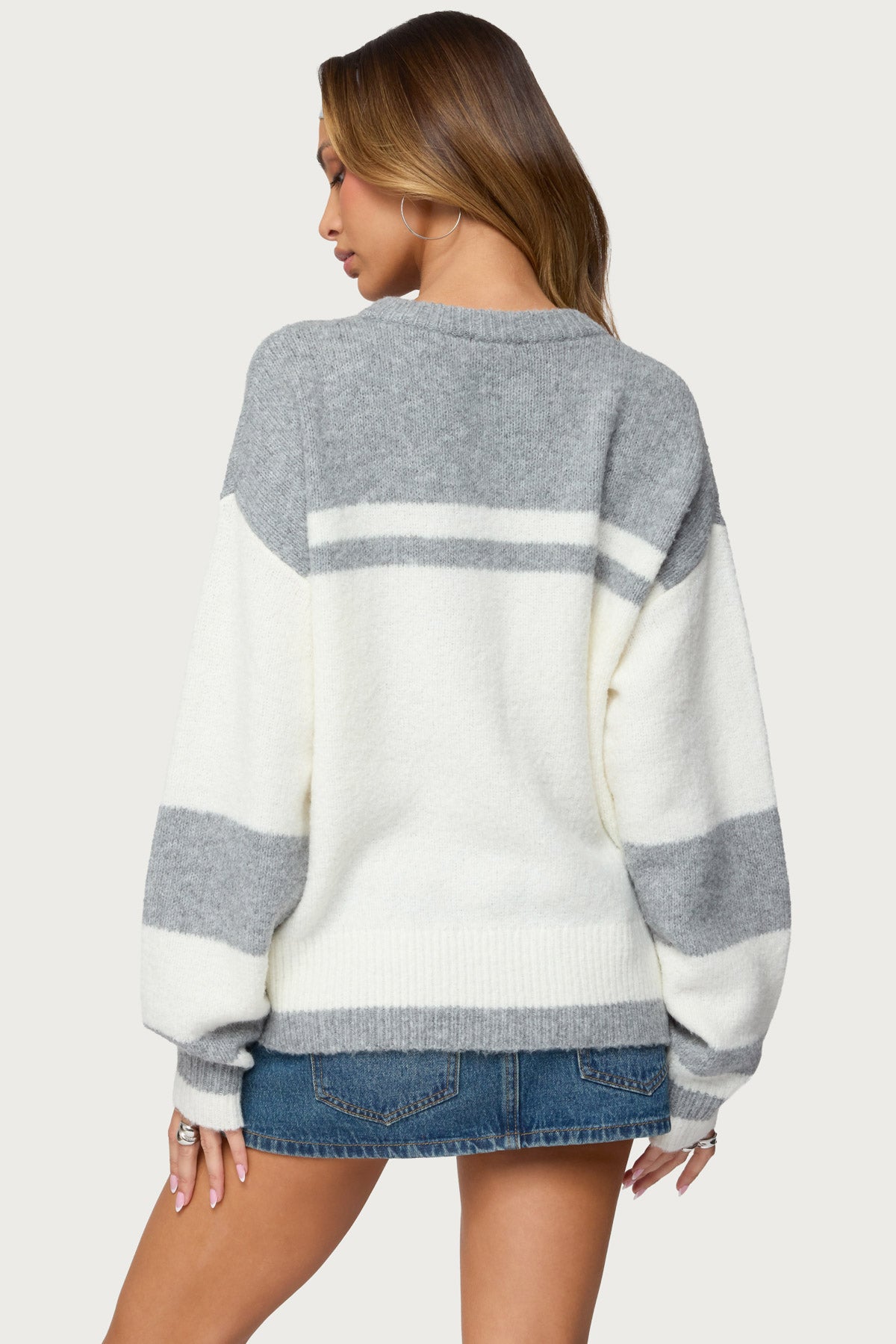 Nogah Stripey Oversized Sweater - Image 4