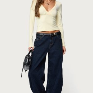 Jillian Low Rise Oversized Barrel Jeans