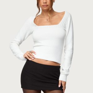 Kerry Square Neck Knit Top