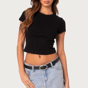 Better Basics Cropped T Shirt