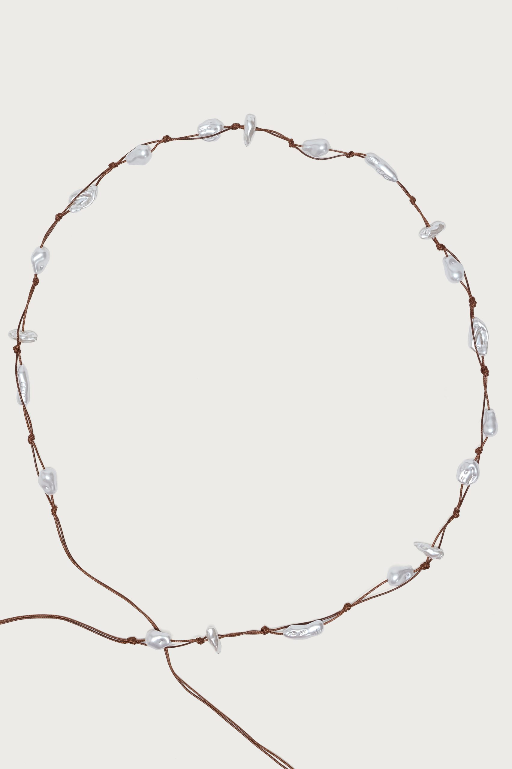 Faux Pearl Cord Belt - Image 2