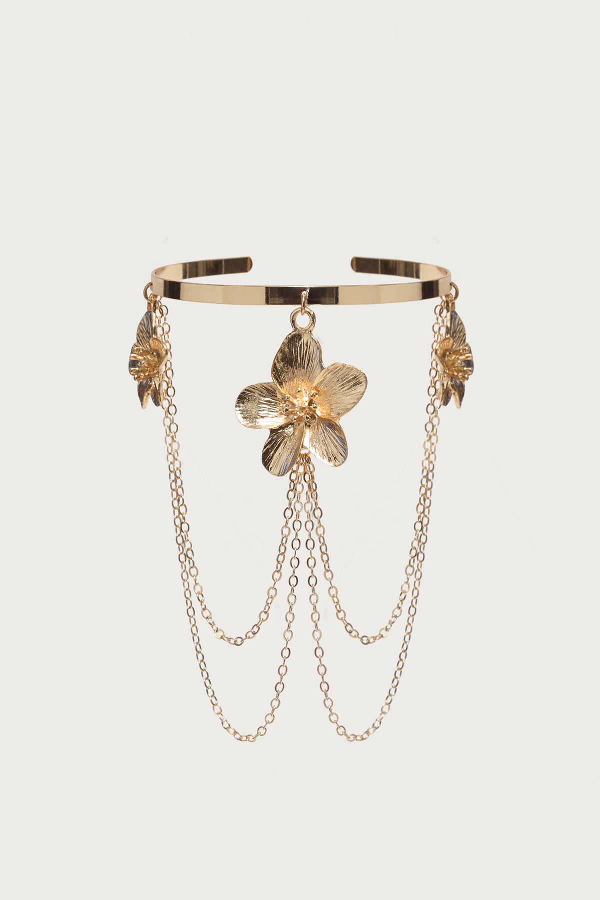Tropical Flower Chain Arm Cuff - Image 2
