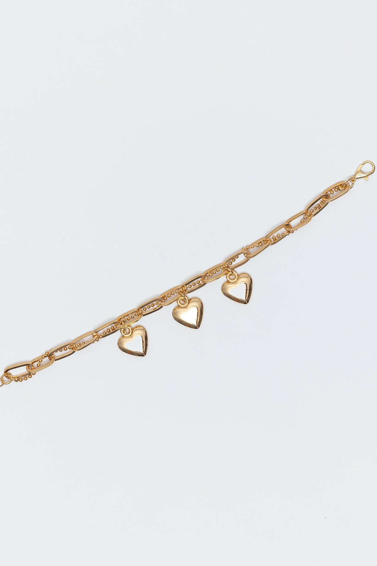 Triple Heart Charm Bracelet - Image 3