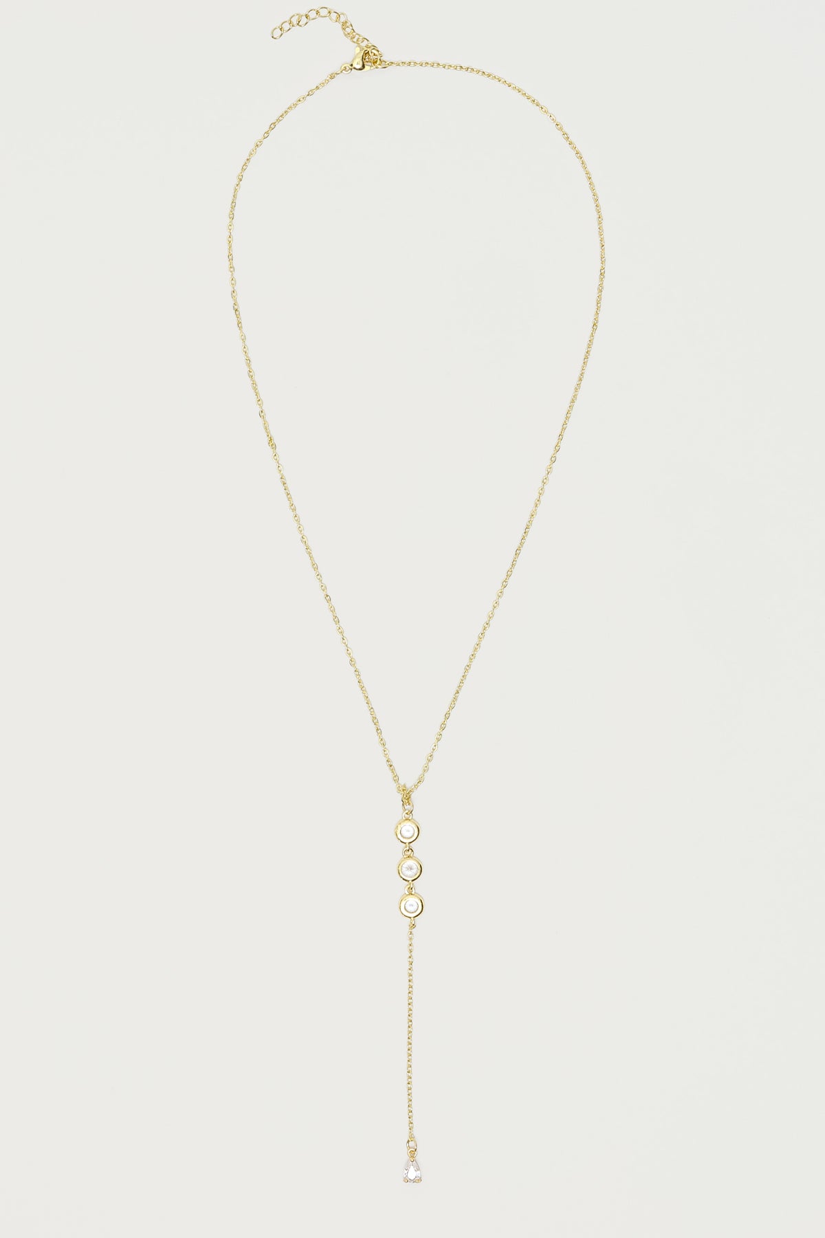 Rhinestone Cascading Necklace - Image 2