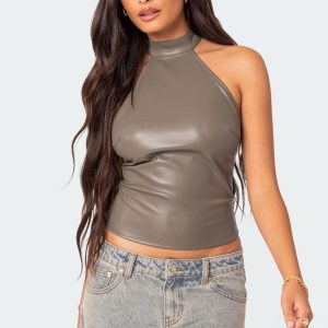 Sienna Latex Halter Top